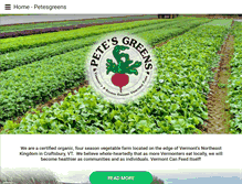 Tablet Screenshot of petesgreens.com
